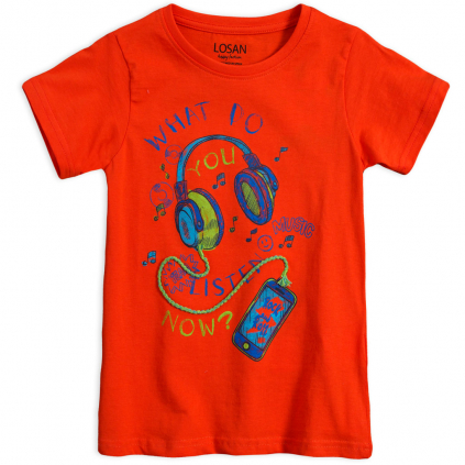 Chlapčenské tričko LOSAN MUSIC oranžové