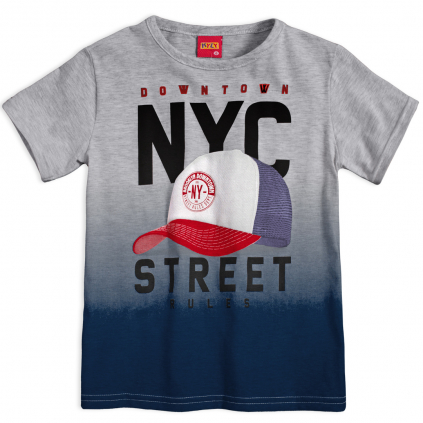Chlapčenské tričko KYLY NYC modrá potlač