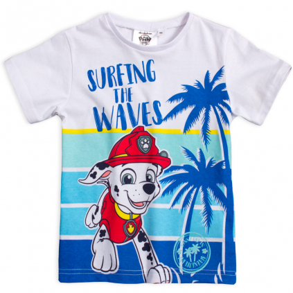 Chlapčenské tričko PAW PATROL SUNNY DAY modrá potlač