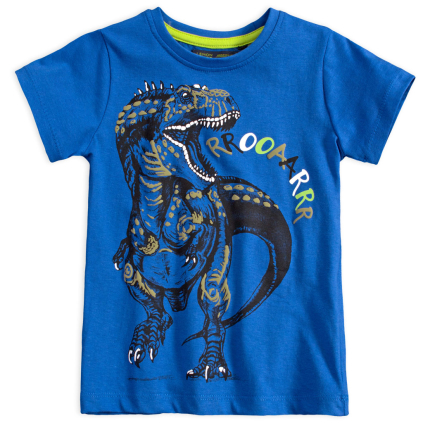 Chlapčenské tričko LEMON BERET DINOSAURUS modré