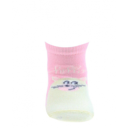 Dievčenské dojčenské ponožky WOLA HELLO ružové