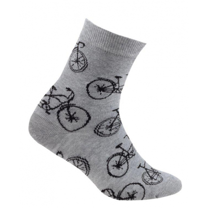 Chlapčenské ponožky WOLA BICYKLE šedé