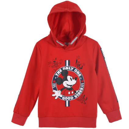 Chlapčenská mikina MICKEY MOUSE GOOD VIBES červená