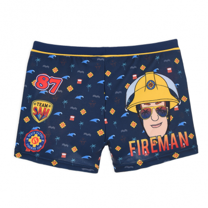 Chlapčenské plavky FIREMAN SAM BEACH PATROL tmavo modré