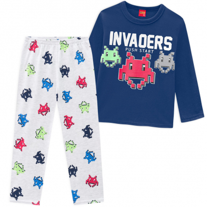 Chlapčenské pyžamo KYLY INVADERS modré