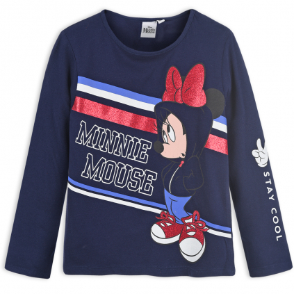 Dievčenské tričko DISNEY MINNIE STAY COOL modré