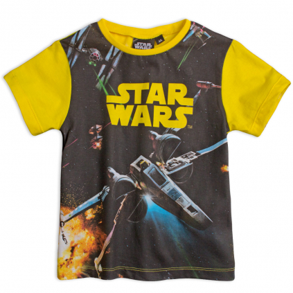 Chlapčenské tričko STAR WARS žlté
