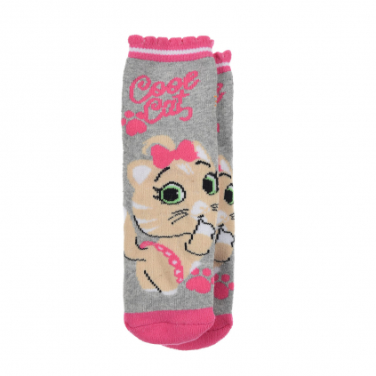 Dievčenské termo ponožky 44 CATS šedé