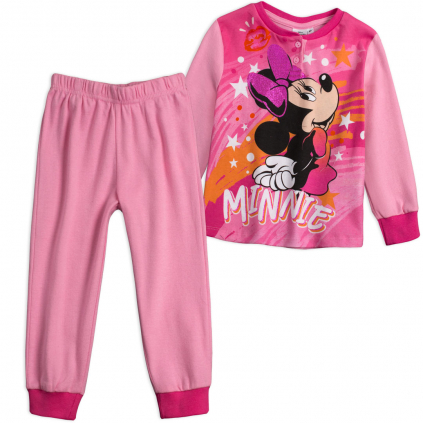 Dievčenské pyžamo DISNEY MINNIE GLITTER ružové pink