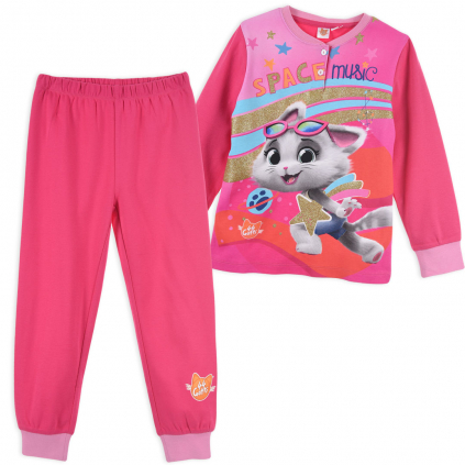 Dievčenské pyžamo 44 CATS tmavo ružové