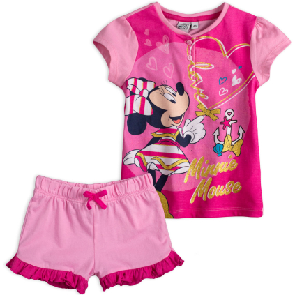 Dievčenské pyžamo DISNEY MINNIE LOVE svetlo ružové