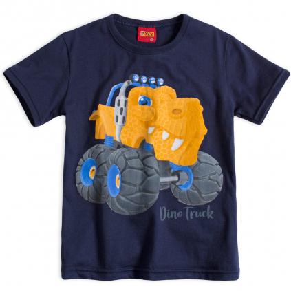 Chlapčenské tričko KYLY DINO TRUCK modré