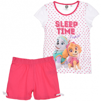 Dievčenské pyžamo PAW PATROL SLEEP TIME bodka
