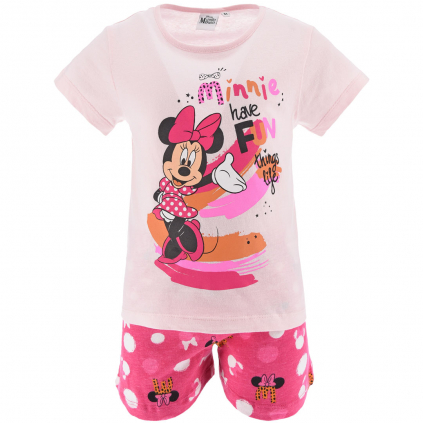 Dievčenské pyžamo DISNEY MINNIE HAVE FUN ružové