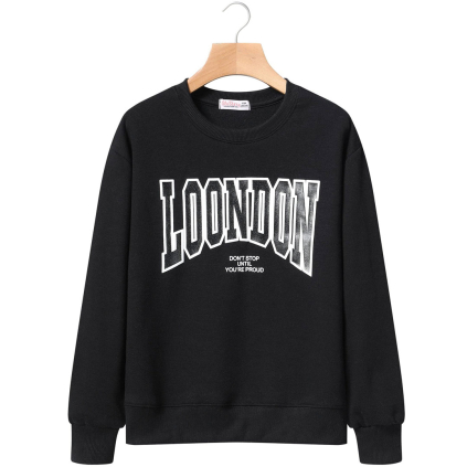 Dievčenská mikina GLO STORY LONDON čierna