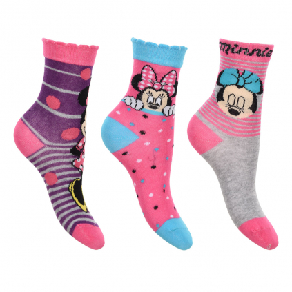 Dievčenské ponožky DISNEY MINNIE PACK 1