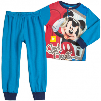 Chlapčenské pyžamo MICKEY MOUSE GEEK BEATS modré