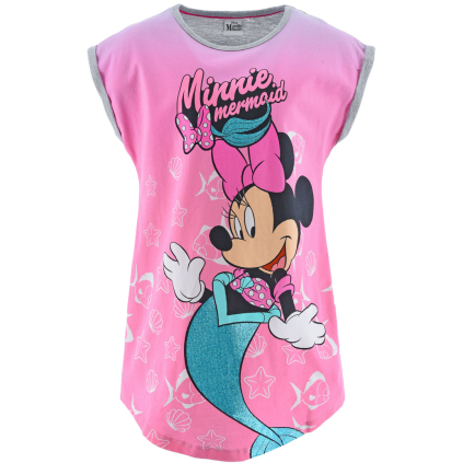 Dievčenská nočná košeľa DISNEY MINNIE MERMAID šedá