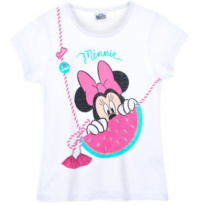 Dievčenské tričko DISNEY MINNIE MELON SMILE biele