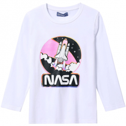 Chlapčenské tričko GLO STORY NASA biele