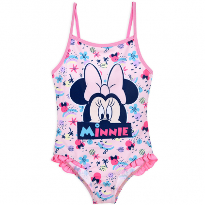 Dievčenské plavky DISNEY MINNIE CALIFORNIA BEACH ružové