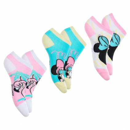 Dievčenské ponožky DISNEY MINNIE HAWAI SET 2