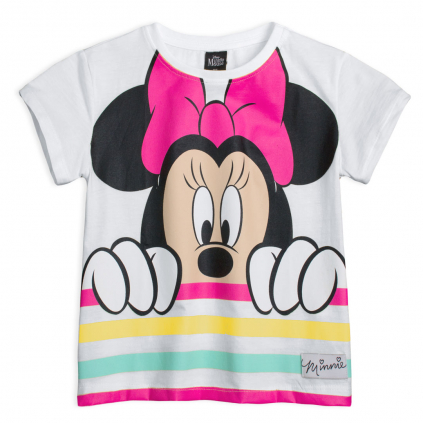 Dievčenské tričko DISNEY MINNIE LOOK biele