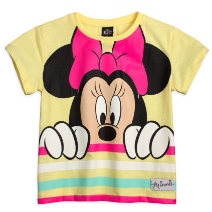 Dievčenské tričko DISNEY MINNIE LOOK žlté