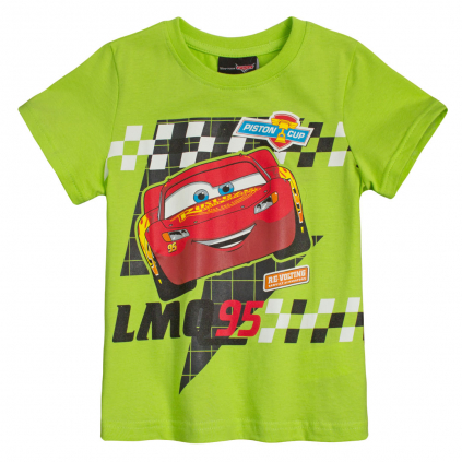 Chlapčenské tričko DISNEY CARS PISTON CUP zelené