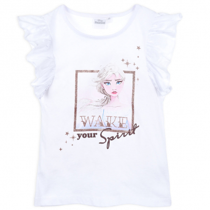 Dievčenské tričko DISNEY FROZEN SPIRIT biele