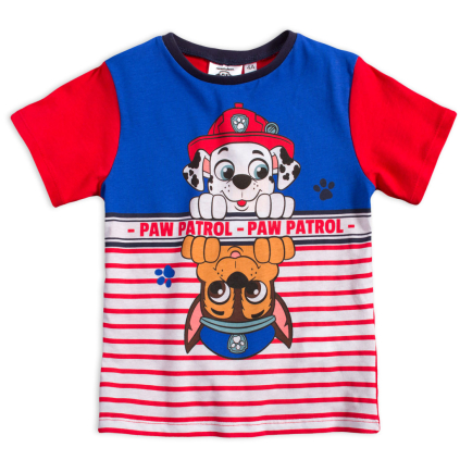 Chlapčenské tričko PAW PATROL FRIENDS červené