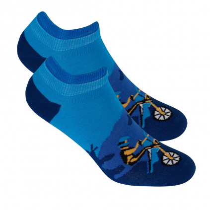Chlapčenské členkové ponožky WOLA CYKLISTA modré