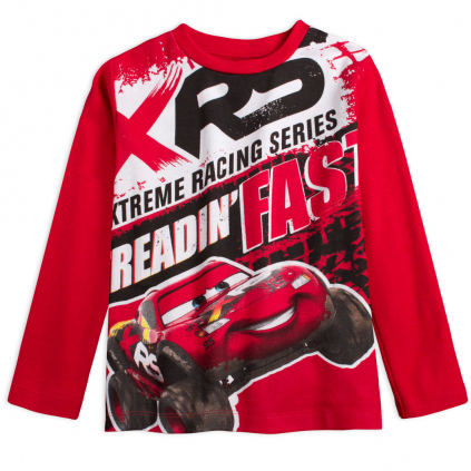 Chlapčenské tričko DISNEY CARS RACING červené