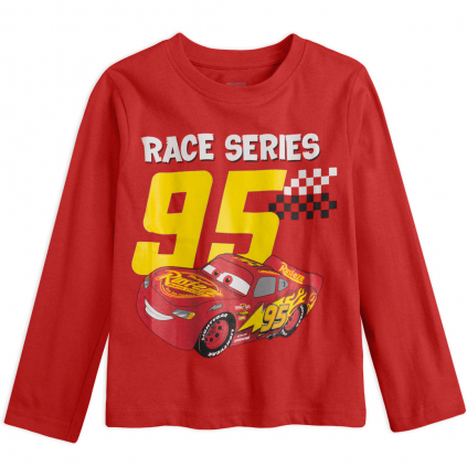 Chlapčenské tričko DISNEY CARS RACE SERIES červené