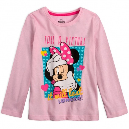 Dievčenské tričko DISNEY MINNIE PICTURE ružové