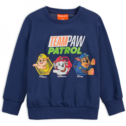 Chlapčenská mikina PAW PATROL TEAM tmavo modrá