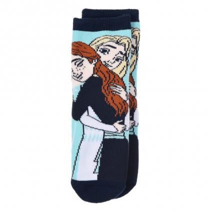 Dievčenské termo ponožky DISNEY FROZEN ANNA a ELSA modré