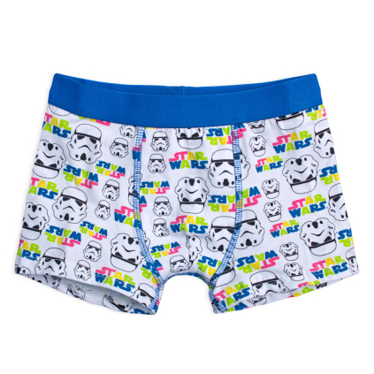 Chlapčenské boxerky STAR WARS bielo-modré