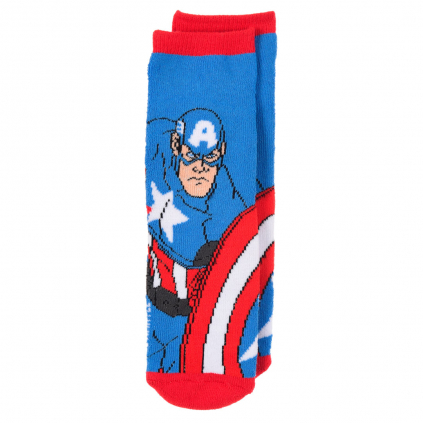 Chlapčenské termo ponožky AVENGERS CAPTAIN AMERICA modré