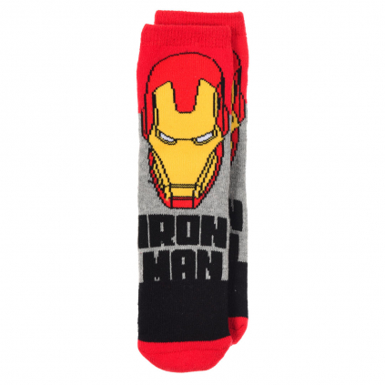 Chlapčenské termo ponožky AVENGERS IRON MAN šedé