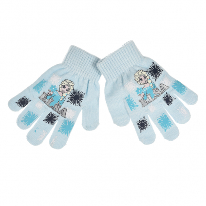 Dievčenské rukavice DISNEY FROZEN ELSA svetlo modré