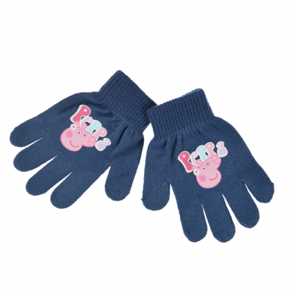 Dievčenské rukavice PEPPA PIG modré blue