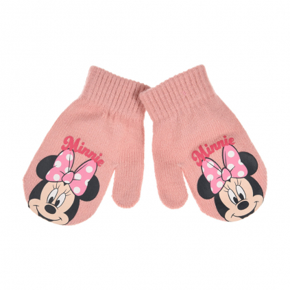 Dievčenské rukavice DISNEY MINNIE BABY svetlo ružové