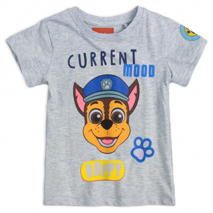 Chlapčenské tričko PAW PATROL HAPPY MOOD šedé