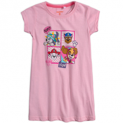 Dievčenská nočná košeľa PAW PATROL RUFF! ružová
