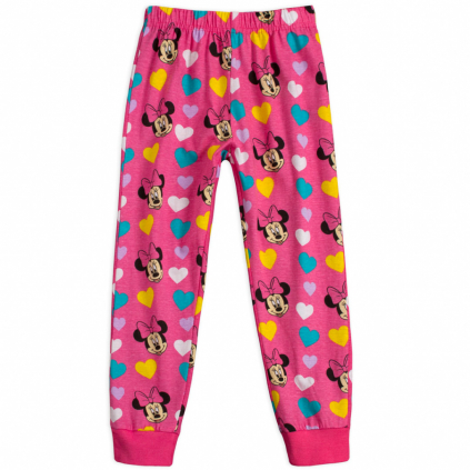Dievčenské pyžamové nohavice DISNEY MINNIE PICTURE ružové