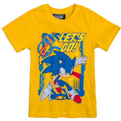 Chlapčenské tričko SONIC GO žlté