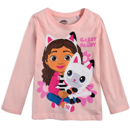 Dievčenské tričko GABBYS DOLLHOUSE PANDY svetlo ružové