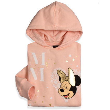 Dievčenská mikina DISNEY MINNIE GOLDEN ružová