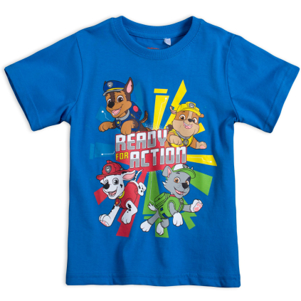 Chlapčenské tričko PAW PATROL ACTION modré